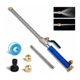 Lance eau haute pression tuyau buse Jet jardin voiture laveuse pistolet ensemble bleu