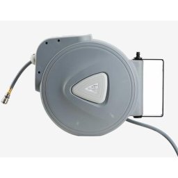 Tuyau à air comprimé 30 m Support mural Raccord rapide 1-4 Résistant aux uv Avec support de montage