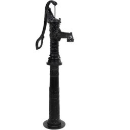 Pompe à eau de jardin avec support en fonte Vidaxl Noir