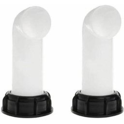 2 pcs Adaptateur de Réservoir D'eau, Vanne Cuve a Eau, Adaptateur de Réservoir de Vidange ibc pour