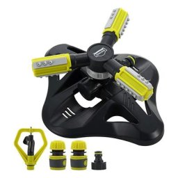 Arroseur d'eau de Jardin Dewinner Irrigation Automatique Rotative à 360°de la Pelouse,3 Bras