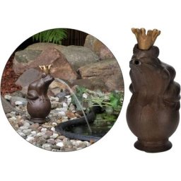 Kalisse - Elegant-Stil hi Roi grenouille fontaine à eau Métal Marron,pour Salon/Jardin,Montage