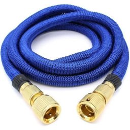 Tuyau d'arrosage, Extensible à Jardin Tuyau d'eau Tuyau Rétractable Flexible avec Fixations en