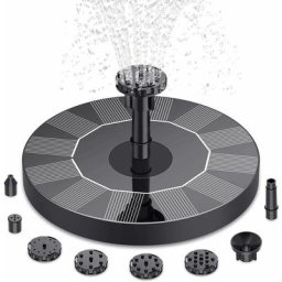 3W énergie solaire 160mm fontaine pompe d'oxygénation étang à poissons lanterne automatique