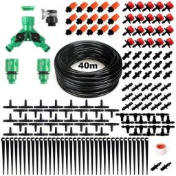 Kit d'arrosage goutte-à-goutte 149 pcs 40M Timer Auto-arrosant Irrigation Pour Jardin, Pelouse,
