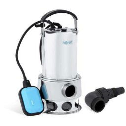 Pompe De Jardin Évacuation Vide-Cave Automatique 1100 w 17000 l/h Boîtier Inox - Vert kaki foncé,