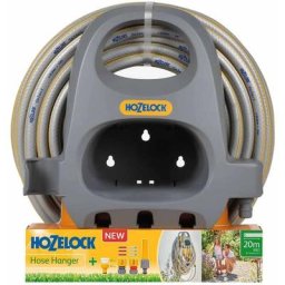Support de tuyau avec ensemble de tuyau et démarreur 20 m Hozelock n/a