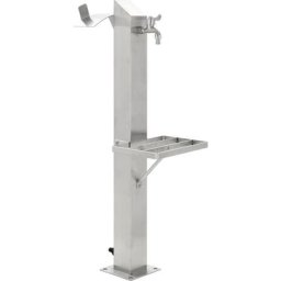 Vidaxl - Colonne à eau de jardin carrée Acier inoxydable 95 cm Argent