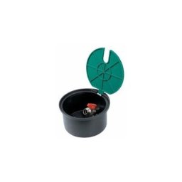Rain Irrigation - Bouche d'arrosage enterré avec vanne en laiton diamêtre 18,5- h 11,5 cm
