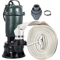 Pompe à eau submersible verticale 500W avec 20 longueur de tuyau - Vevor