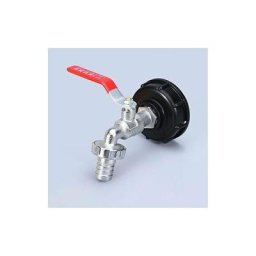 Robinet Cuve 1000L Robinet Recuperateur Eau De Pluie, Adaptateur De Réservoir d'eau ibc 1/2 Double