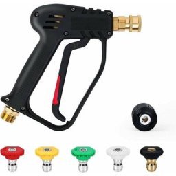Pistolet de Lavage Haute Pression, 4000 psi 280bar, Interface M22 (14 mm) Contient Rapide