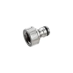 Gardena - nez premium 21 MM (g 1/2''), pièce détachée raccordement au robinet d'eau, argent, 4 x
