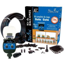 Kit d'arrosage goutte-à-goutte avec programmateur blue bird