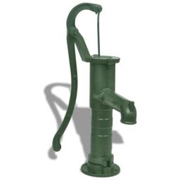 Pompe à eau manuelle de jardin Fonte Vidaxl Vert
