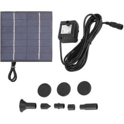 Fontaine à panneau solaire 1,4W, pompe submersible pour fontaine, fontaine de piscine, kit de