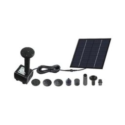 Fontaine solaire 1,4 w Pompe de fontaine solaire avec panneau solaire Pompe à eau flottante avec 5