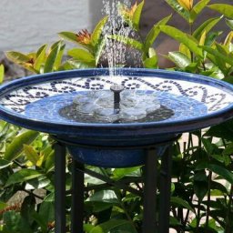 Fontaine Solaire,Fontaine Exterieur de Jardin, Solaire Fontaine a Eau, Mini Pompe a Eau, Pompe