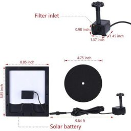 Sktooy - Pompe de bassin solaire améliorée pour fontaine solaire .5W a