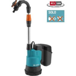 GARDENA Pompe pour collecteur d'eau de pluie 2000/2 18V P4A. Outil seul sans batterie (14602-55)