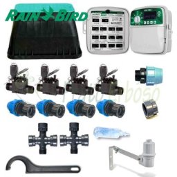 Kit d'arrosage Rain Bird 4 zones avec programmateur extérieur