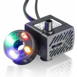 Mini pompe à eau avec led 150L / h 2 w petit aquarium, jardin, fontaine, bassin de jardin,