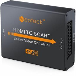 Convertisseur d'adaptateur audio vidéo vidéo hdmi vers scart hd stéréo 4k / 2k