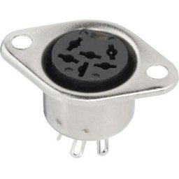 DIN embase femelle, contacts droits BKL Electronic 0208093 Nombre de pôles (num): 5 argent 1 pc(s)
