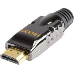 Hicon - hdmi mâle, droit hi-hd-m Nombre de pôles (num): 19 noir 1 pc(s) - noir