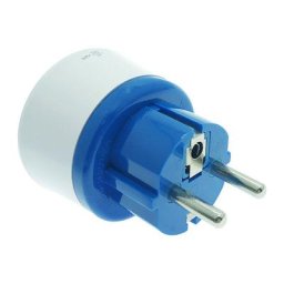 Watt&co - Adaptateur universel vers France et Europe - Bleu et blanc