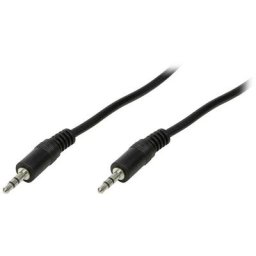 Logilink - CA1050 Jack audio Câble de raccordement 2.00 m noir (mat) Y254972