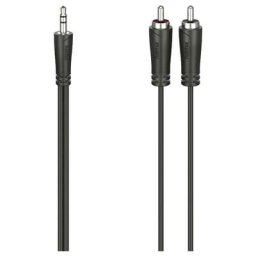 Hama 00205112 Jack / Cinch-RCA audio Câble de raccordement [2x Cinch-RCA mâle - 1x Jack mâle 3.5