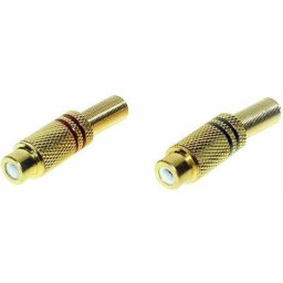 Tru Components - Cinch/RCA femelle, droit TRU-30K109 1601060 Nombre de pôles (num): 2 mono rouge,