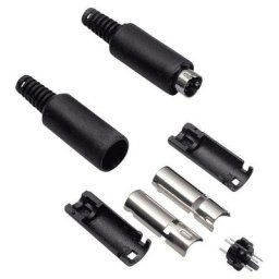 Mini din mâle, droit Bkl Electronic 0204005 Nombre de pôles (num): 7 noir 1 pc(s) D29469