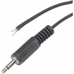 Bkl Electronic - Jack 2.5 mm mâle, droit 1101047 Nombre de pôles (num): 2 mono noir 1 pc(s) D21524