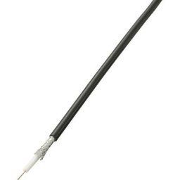 Tru Components - Câble coaxial RG58 SH1998C225b 1572737 75 ω 52 dB noir 25 m - noir
