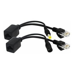 Wizelec - Kit injecteur et séparateur PoE RJ45 vers Jack