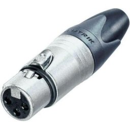 Neutrik - xlr femelle, droit NC3FXX Nombre de pôles (num): 3 argent 1 pc(s)