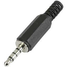 Tru Components - Jack 3.5 mm mâle, droit 595196 Nombre de pôles (num): 4 stéréo noir 1 pc(s) S842681