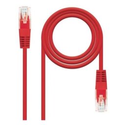 Rj45 cat.6 utp awg24,0.5m network cable red