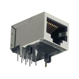 Embase modulaire femelle, horizontale Bkl Electronic 143206 RJ45 femelle, coudé Pôle: 8P8C gris 1