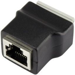 Tru Components - RJ45 femelle avec connexion enfichable 1243970 RJ45 embase femelle, verticale noir