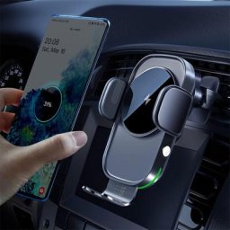 15W Qi Chargeur Induction Voiture,Chargeur sans Fil Voiture Rapide Automatic Clamping Porte Clip De