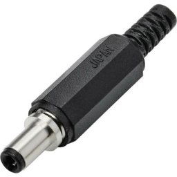Tru Components - Adaptateur basse tension mâle, droit 5.5 mm 2.5 mm 1 pc(s) Y881282