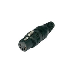 Hicon - xlr femelle, droit HI-X5CF-G Nombre de pôles (num): 5 noir 1 pc(s)