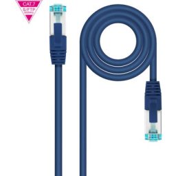 Cordon de raccordement Rj45 Cat7 S/ftp Cu 0,5m Bleu 10.20.1700-bl