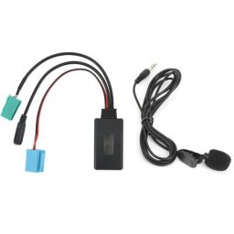 Adaptateur AUX-in stéréo de Voiture de câble Audio Bluetooth 6Pin avec Microphone adapté pour