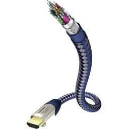 Câble de raccordement Inakustik 0042302 2.00 m argent-bleu - argent-bleu