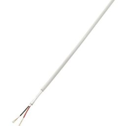 Tru Components - 1567173 Câble dalarme LiYY 2 x 0.14 mm² blanc 50 m - blanc