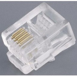 Tru Components - Fiche modulaire mâle TC-2525001 RJ11 mâle, droit Pôle: 6P4C transparent 100 pc(s)